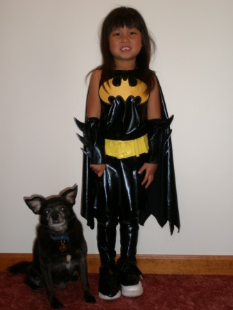 Kasen dressed as Batman Girl